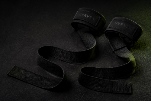 Paire de sangles de tirage noires NYRVEX GRIP